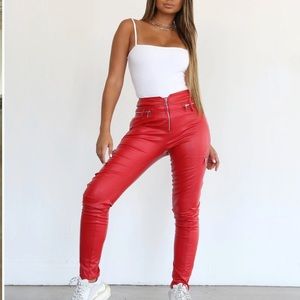 tiger mist red lennon pants